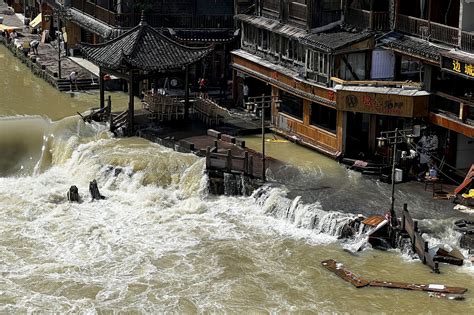 Historic Levels of Rainfall Cause Floods in Central China, Killing at Least 10