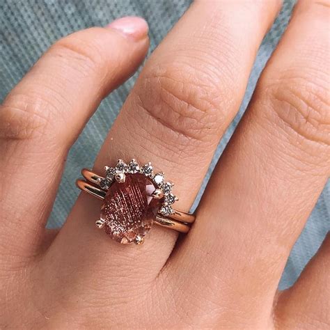 75 Unique engagement rings with Glamorous Charm | Sunstone engagement ...