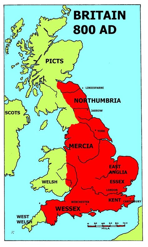 Maps of Anglo-Saxon England | Tha Engliscan Gesithas | Saxon history, History of england, Anglo ...