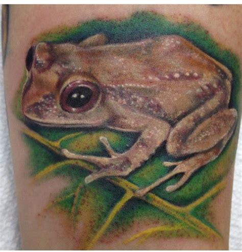 Dope Puerto Rican Frog Tattoo | Coqui Taino