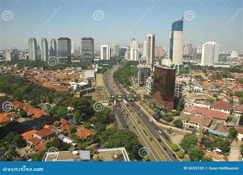 The Jakarta skyline stock photo. Image of money, poor - 6655150