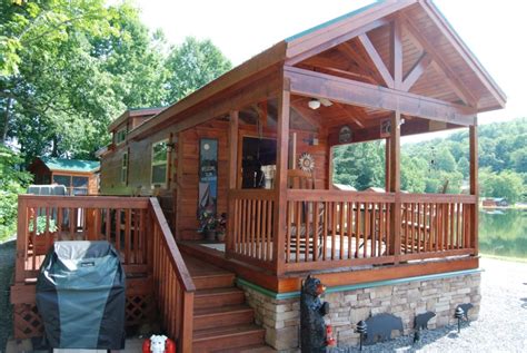 44' x 12' Top Line - Park Model Log Cabin | Mountain Recreation Log Cabins