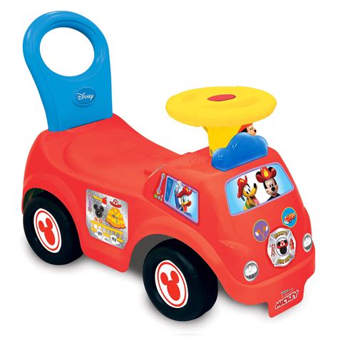 Kiddieland Toys Limited - Lights n' Sounds Mickey Fire Engine Rider - Walmart.com