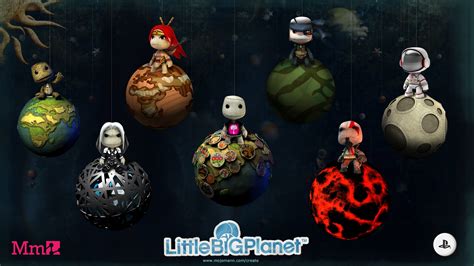 LittleBigPlanet HD Wallpaper: A Colorful Cartoon Adventure