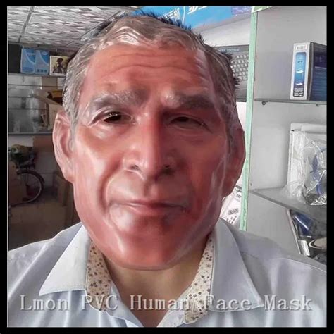 Top Quality Party Cosplay Funny Famous USA President Bush Latex Mask ...