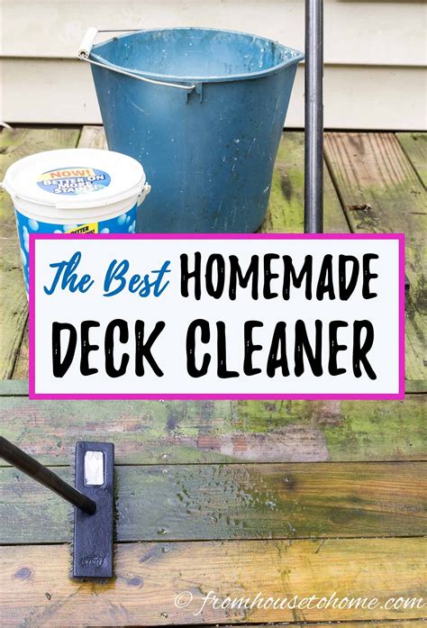 Homemade Deck Cleaner: The Best Inexpensive Non Toxic DIY Deck Cleaner ...