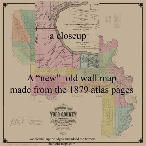 Yolo County California 1879 Old Map Custom Reprint with | Etsy | Old map, Map, California map