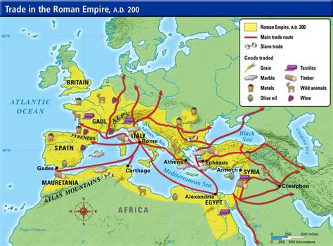 Ancient Roman Trading Map | Ancient history lessons, Ancient world maps ...