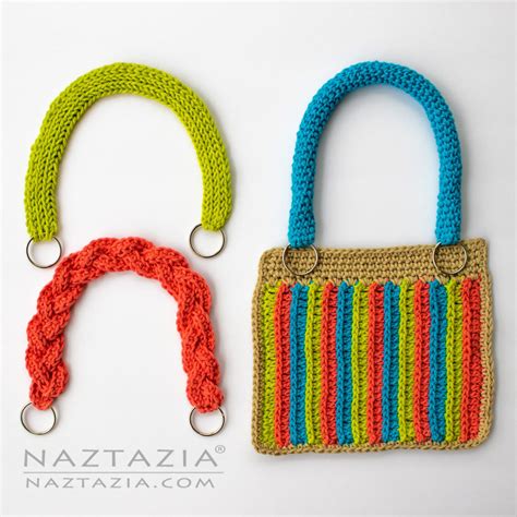 How to Crochet Handbag Handles - Naztazia