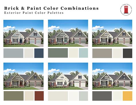 Brick and paint exterior color combinations exterior paint colors brick house exterior paint ...