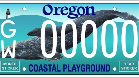 Oregon whale license plate will be available to purchase in 2019 | KCBY