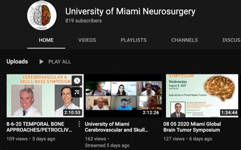 Connecting with the Neurosurgery Community in the COVID-19 Era: Lessons ...