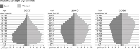 -Changes in population age pyramids in Brazil. Source: Adapted from ...