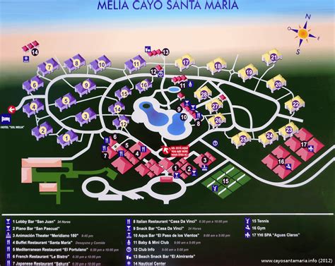 Resort Map | Melia Cayo Santa Maria | Cayo Santa Maria, Cuba