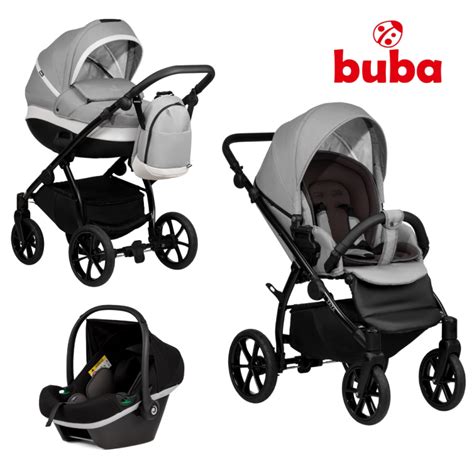 Baby stroller Buba ZAZA 3in1, 625 Warm Grey