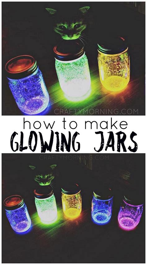 How to Make Glowing Jars (Using Glow Sticks) - Crafty Morning | Glow ...