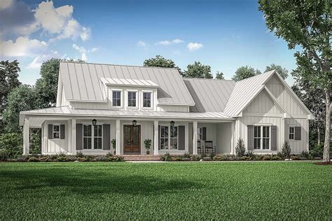 Plan 56717 | Modern Farmhouse Plan with Large Wrap-Around Porch and ...