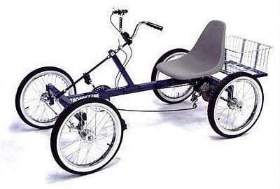 Rhoades Car - The 4-wheel bike that drives like a car.