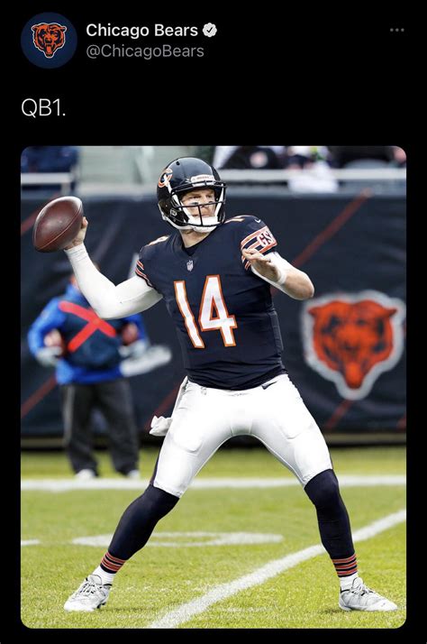 QB1 - via Chicago Bears Twitter : r/CHIBears