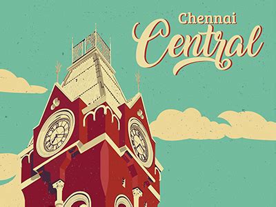 Chennai Central - Illustration by Chandran Ravanan on Dribbble