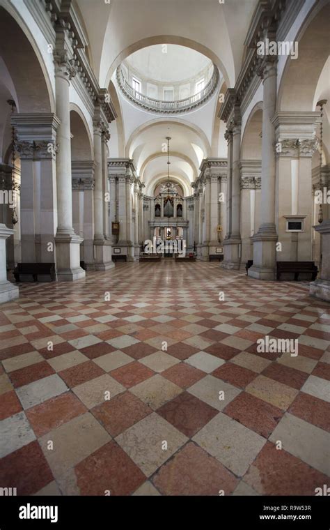 Interior of the Church of San Giorgio Maggiore (Basilica di San Giorgio ...