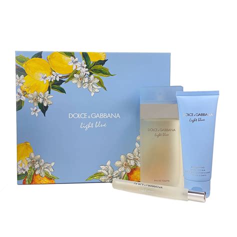 Dolce & Gabbana - ($159 Value) Dolce & Gabbana Light Blue Gift Set for Women, 3 Pieces - Walmart ...