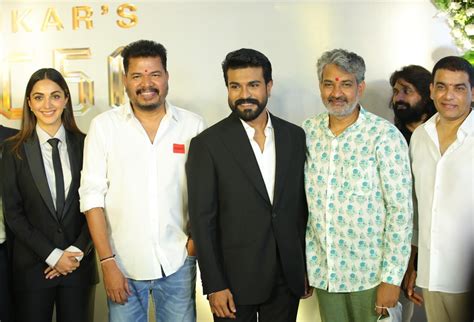 Ram Charan, Shankar's film RC15 launch photos