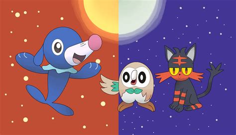 Pokemon Alola starters by pikachuandpichu106 on DeviantArt