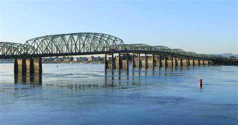 Bridge from Vancouver, Washington To Portland, Oregon Stock Image ...