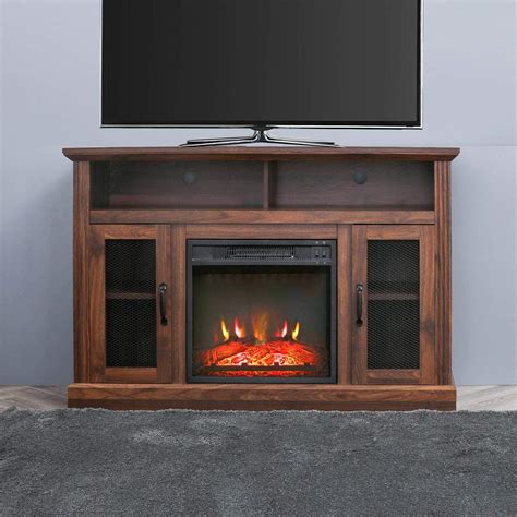 Rustic Corner Electric Fireplace Tv Stand - Fireplace World