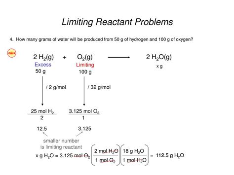 PPT - Limiting Reactants PowerPoint Presentation, free download - ID:2956687