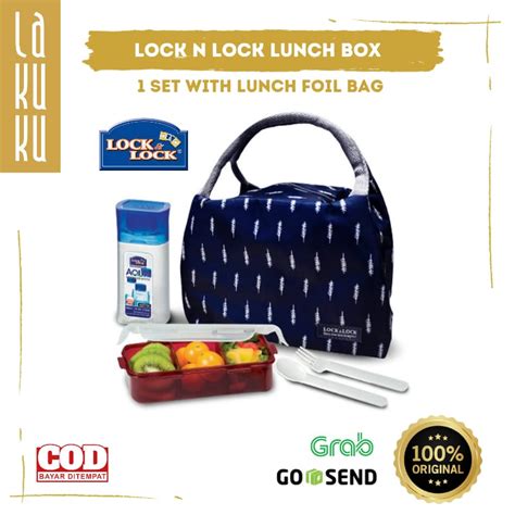 Lakuku - Lock n Lock Lunch Box Set with Bag Tumbler Lunch And Drink Box ...