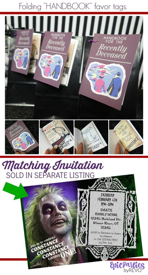 Beetlejuice Party Printable Beetlejuice Decorations - Etsy | Party ...