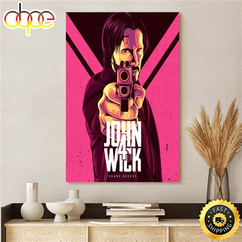 John Wick 4 Keanu Reeves Poster Canvas – Musicdope80s.com