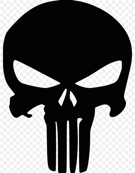 Punisher Logo Human Skull Symbolism Clip Art, PNG, 784x1051px, Punisher, Black And White, Bone ...