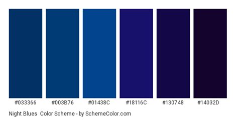 Night Blues Color Scheme » Black » SchemeColor.com