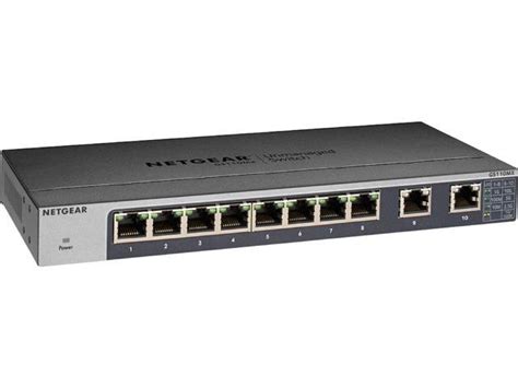 NETGEAR 10-Port Gigabit/10G Ethernet Unmanaged Switch (GS110MX) - with 2 x 10G/Multi-gig ...