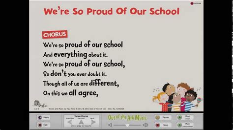 We're So Proud Of Our School [Sing Together] - Words on Screen ...