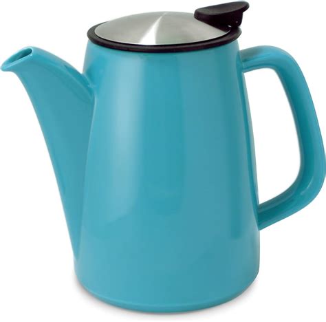 Amazon.com: FORLIFE Café Style Ceramic Infusion Coffee Maker, 58-Ounce/1715ml, Teal Blue ...