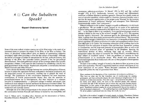 (PDF) Gayatri Spivak - Can the Subaltern Speak.pdf - DOKUMEN.TIPS