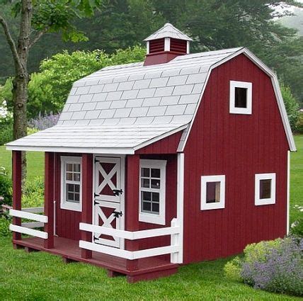 Amsih Made Solid Wood Li’l Dutch Barn Child's Playhouse Barn Playhouse, Playhouse Plans ...