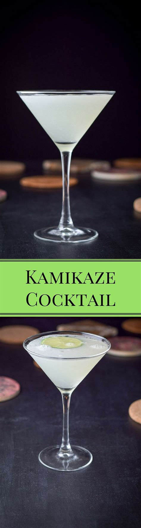 The Kamikaze cocktail. 3 ingredients in equal proportions but although ...