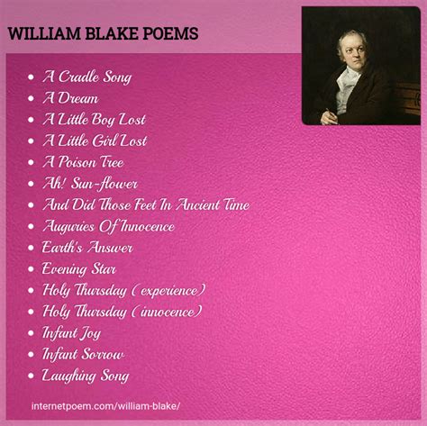 William Blake Poems