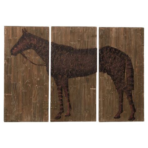 3-Piece Horse Wall Decor Set | Horse wall art, Horses wall decor, Horse wall