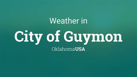 Weather for City of Guymon, Oklahoma, USA