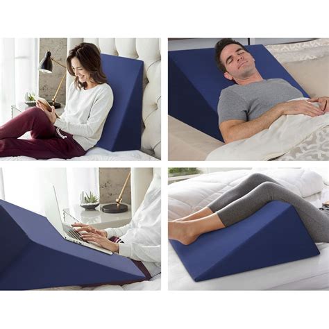 Giselle Bedding Foam Wedge Back Support Pillow - Blue | Buy Support ...