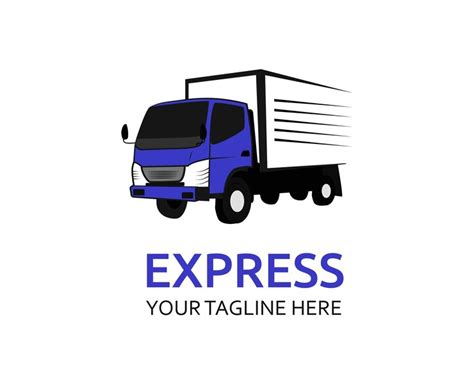 Premium Vector | Express truck vector logo