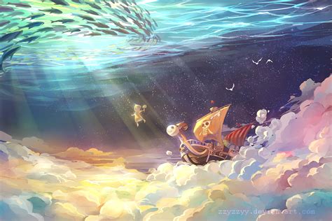 Underwater Adventure - Going Merry HD Wallpaper by zzyzzyy