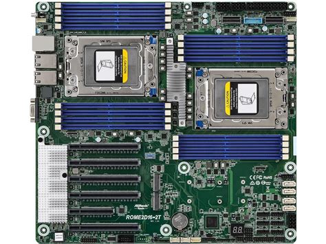 AsRock Rack ROME2D16-2T EEB Server Motherboard Dual Socket AMD SP3 (LGA4094) EPYC 7002 series ...