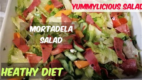 Mortadella Salad||healthy diet - YouTube